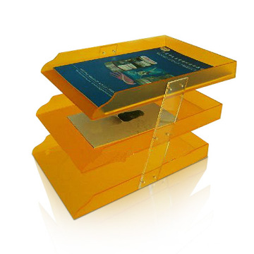 Rotatable Acrylic Display Holder for Leaflet